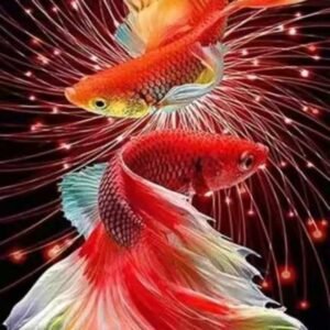 Deimantinė mozaika "ŽUVYS"