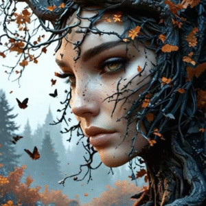 Deimantinė mozaika ant porėmio "MEDŽIO DUKRA"