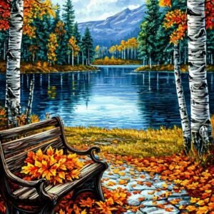 Deimantinė mozaika ant porėmio "RUDUO"